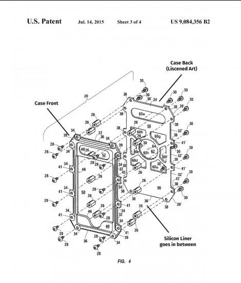 U.S. Patent for cases and description of items.