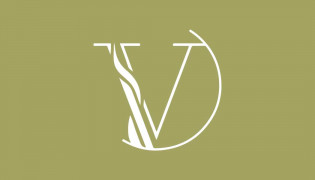 The Vine on Middle Creek Icon Logo on Olive Green Background